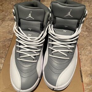 Men Grey & White Jordans